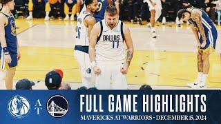 Dallas Mavericks Highlights vs. Golden State Warriors | December 15, 2024