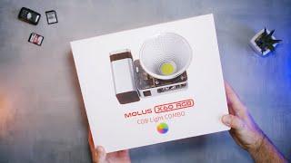 Malé a výkonné svetlo: Zhiyun LED Molus X60 RGB Combo Cob Light