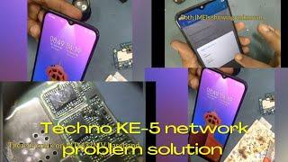 Tecno KE-5 No Network, No sim problem