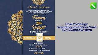 HOW TO DESIGN WEDDING INVITATION CARD IN CORELDRAW