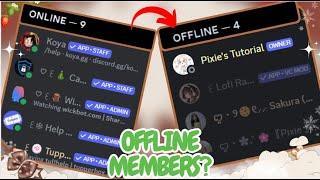 How To See OFFLINE MEMBERS in Discord [No Clickbait]