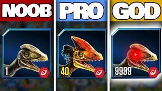 NOOB vs PRO vs GOD GUANLONG 999 | Jurassic World: The Game