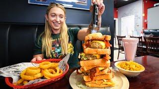 This "Heart Attack" Burger Challenge Has NEVER Been Attempted By A Woman!