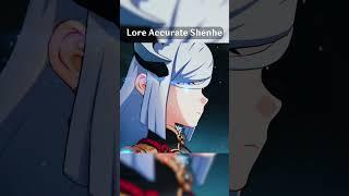 Genshin Impact Normal Shenhe Vs Lore Accurate Shenhe #genshinimpact