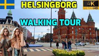 Sweden Walking Tour 4K - Helsingborg Sweden 4k - Virtual Tour of Europe - Sweden 2024