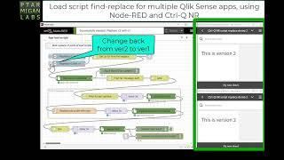 Find & replace for Qlik Sense load scripts using Ctrl-Q NR and Node-RED