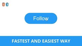 Make TWITTER FOLLOW BUTTON Using HTML CSS