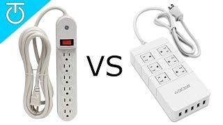 Power Strip vs Surge Protector - QICENT 6 Outlet Surge Protector Review