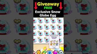 GIVEAWAY! Free Exclusive Snow Globe Egg in Pet Simulator 99 Roblox #giveaway #roblox #petsim99 #ps99