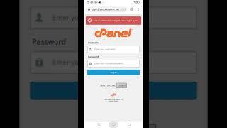 Your IP address has changed Please Log in cpanel error message solution if you are using mobile data