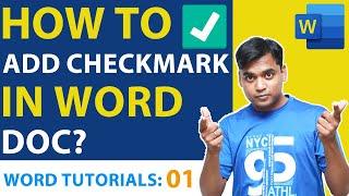 How to Add Check Mark in Microsoft Word???  | Word Tutorials for Beginners 2020