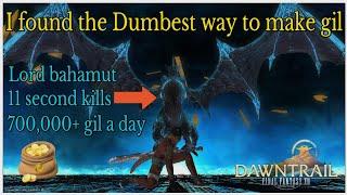 How to make gil from the final coil of bahamut