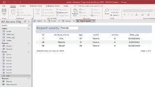 MS Access tutorial- How to filter report using Combo box in Form