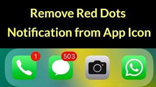 How to Remove Red Dots Notification from App Icon?