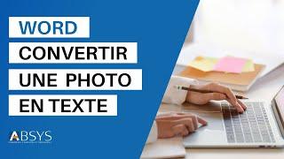 Convertir une image/photo en document Word