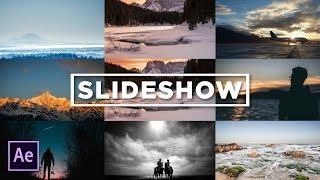 Creating a 3x3 Photo Slideshow Gallery Grid | After Effects Tutorial