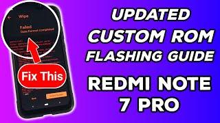 Latest Custom ROM Flashing Guide for Redmi Note 7 Pro • New Encryption 