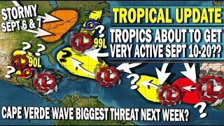 Tropical Update, Tropics Activity Explosion? Watching Invest 99L, Invest 90L, Huge Cape Verde Wave