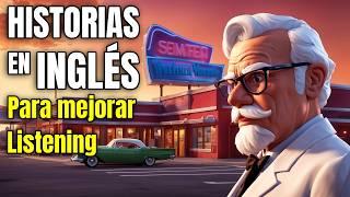 La Verdadera Historia del Hombre Detrás de KFC | Historias Cortas para Aprender INGLÉS️