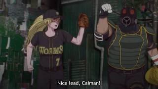 Nikaido & Kaiman plays baseball | Nikaido is great | Dorohedoro Episode 7 English Sub