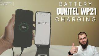 Oukitel WP21 battery charging speed test 0%-100% with 66W charger I Fastest Rugged in the world 2023