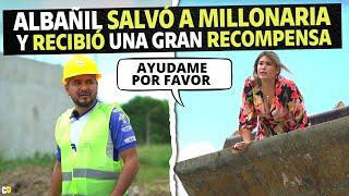 ·Albañil salvó a millonaria y recibió una gran recompensa.