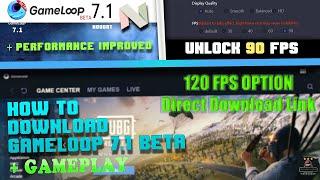 How To Download And Install Gameloop 7.1 Beta| Safe Emulator |PUBG Mobile with 90 FPS option on PC