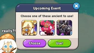 theres a new upcoming event that let us use ancient cookies for free?! 