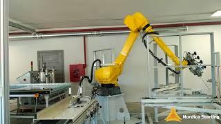 Automation Line for Adhesive Dispensing and Material Handling of Industrial Filters