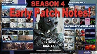 *UPDATE* Early Patch Notes for Season 4 of Warzone 2/MW2