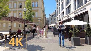 Luxembourg City  Tour | Street Walk | 4K | Europe | Summer | Virtual Walking | Luxemburg 2022