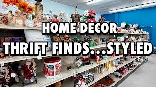 HOW I USE HOME DECOR THRIFT SHOP FINDS• THRIFTED VS STYLED • THRIFTING A CURATED  HOME