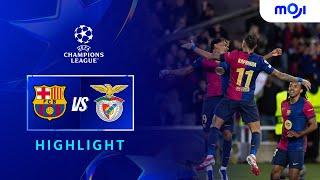 Barcelona vs Benfica 3-1 Highlights | Champions League 2024/25 | Moji