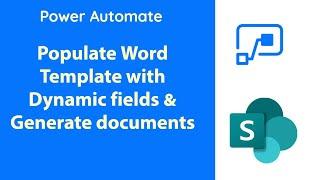 PowerAutomate - Generate Document from word template using Dynamic Values