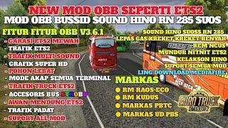 NEW MOD OBB SOUND HINO RN 285 SUOSS ‼️ TRAFIK ETS 2 GRAFIK ULTRA | MODE AKAP MODE MALAM INDAH