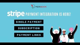 Sell digital products online with Meribook native Stripe integration