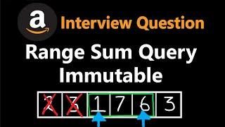 Range Sum Query Immutable - Leetcode 303 - Python