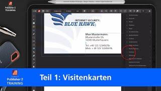 Affinity Publisher V2 iPad Grundlagen Training - Die Visitenkarte