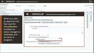 Managing the Approval Process in Oracle Financial Consolidation and Close