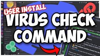 [USER INSTALL] - How to make a URL VIRUS CHECK command for your Discord Bot! || Discord.js V14