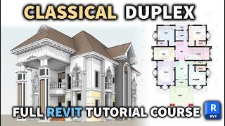 Classical Design / Revit Architecture 2024/ Full Beginner's Tutorial Course