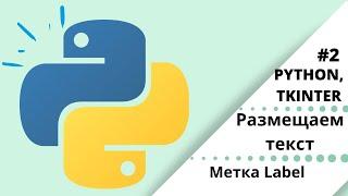 Размещение текста на экране | Python, tkinter