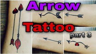 Arrow tattoo Pfeil Tattoo making|| Pfeil Tattoo || temporary Tattoo art