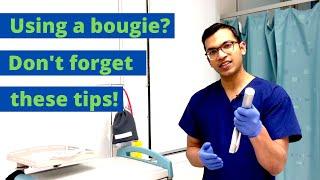 Essential bougie technique to manage a difficult airway under anaesthesia