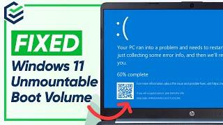 [4 Ways] Unmountable Boot Volume Windows 11/10 Fixed How to Fix Unmountable Boot Volume Error 2024
