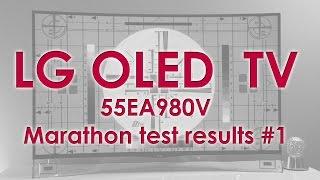 LG OLED TV 55EA980V marathon test results no. 1