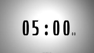 5 minutes COUNTDOWN TIMER with voice announcement every minute
