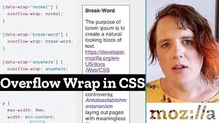 How do you wrap long words in CSS?