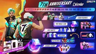 7th Anniversary Event Calendar आ गया | Criminal Bundle Return | Free Fire New Event | Ff New Event