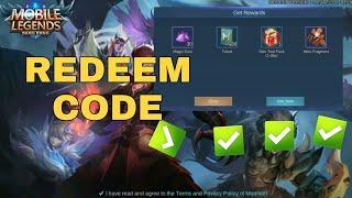 New redeem code | Mobile Legends | MPL codes still working